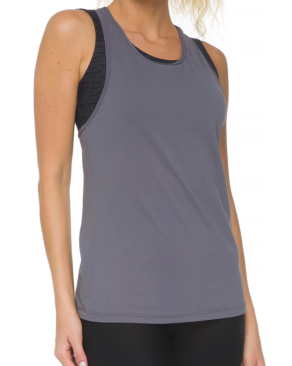 Invi Quality Basic Tank Top Grey / L = US Small