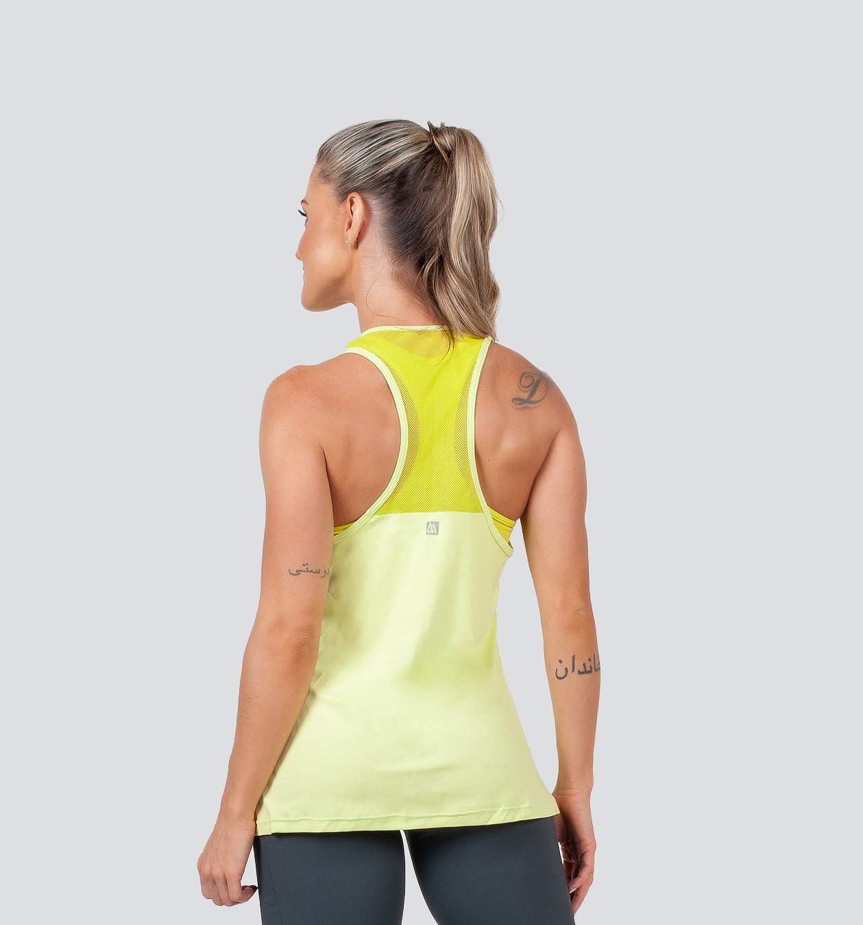 Lemon Women's Workout Net Tank Top